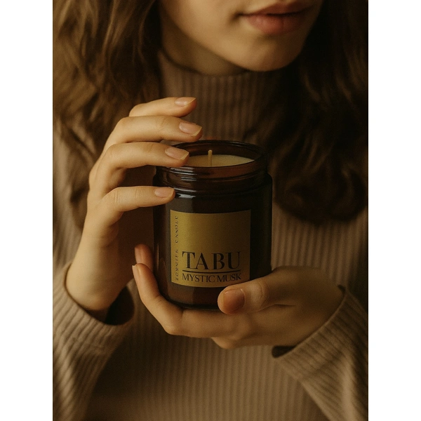 Vonná svíčka TABU s vůní MYSTIC MUSK - 230g