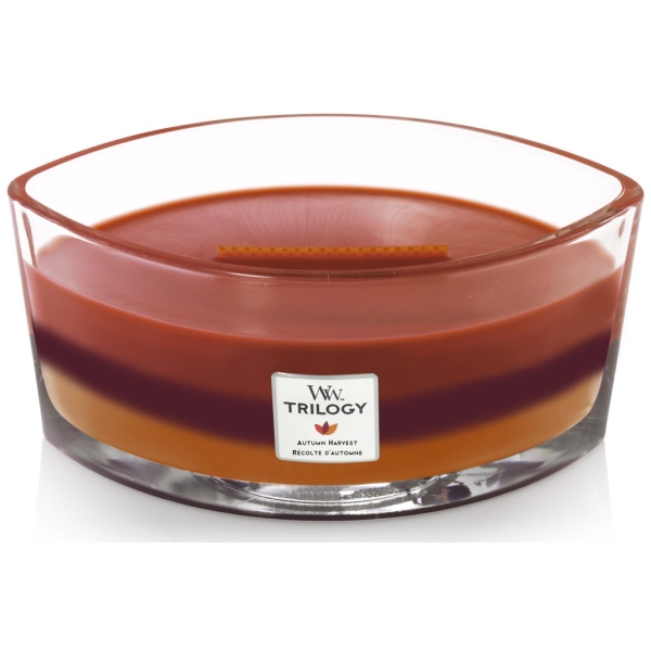 Vonná svíčka Trilogy s vůní Autumn Harvest, skleněná loď - 453 g