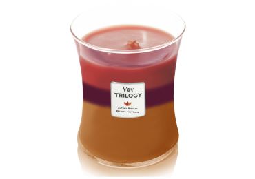 Vonná svíčka Trilogy s vůní Autumn Harvest, skleněná váza střední - 275 g