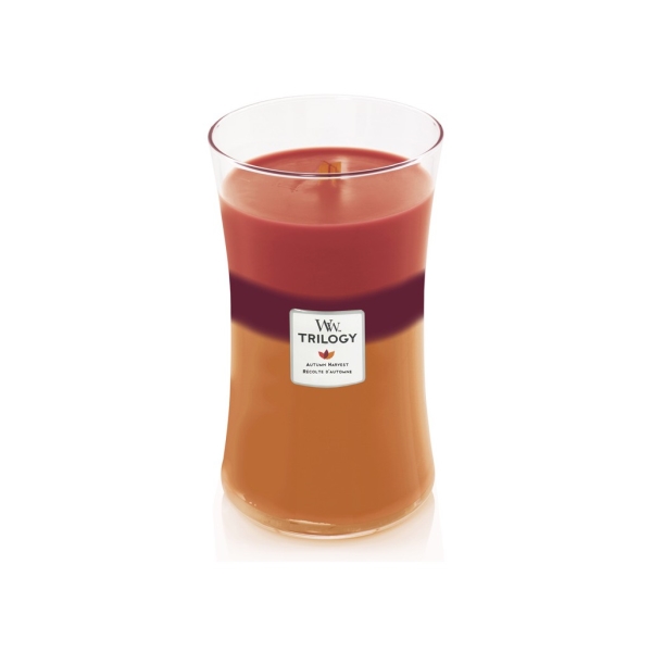 Vonná svíčka Trilogy s vůní Autumn Harvest, skleněná váza velká - 609 g