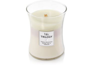 Vonná svíčka Trilogy s vůní Terrace Blossoms, skleněná váza střední - 275 g