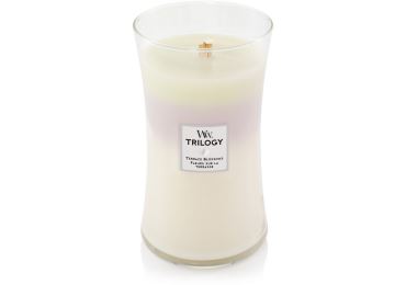 Vonná svíčka Trilogy s vůní Terrace Blossoms, skleněná váza velká - 609 g