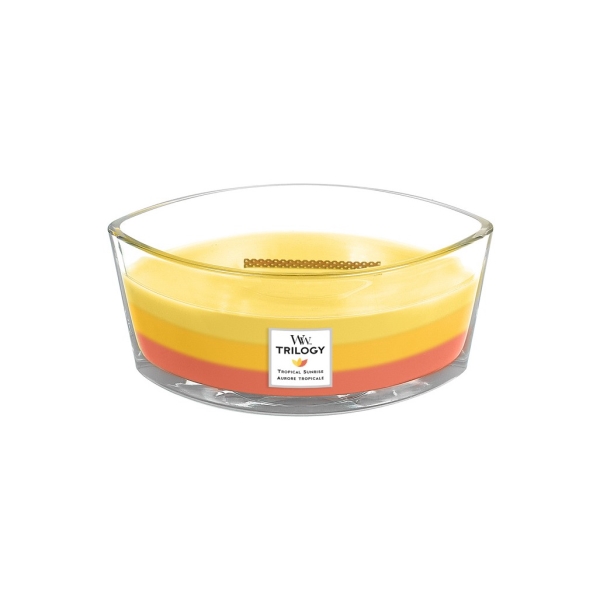 Vonná svíčka Trilogy s vůní Tropical Sunrise, skleněná loď - 453 g