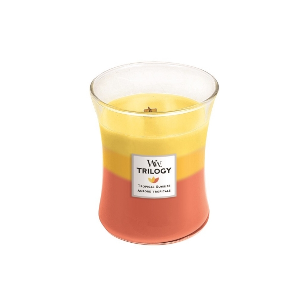 Vonná svíčka Trilogy s vůní Tropical Sunrise, skleněná váza střední - 275 g