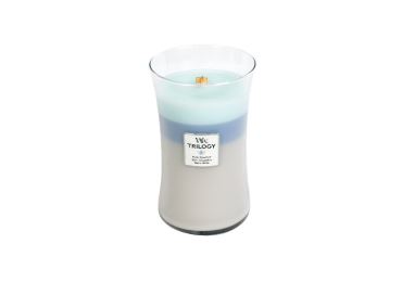 Vonná svíčka Trilogy s vůní Woven Comforts, skleněná váza velká - 609 g