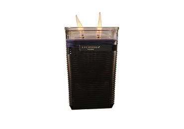 Vonná svíčka v černém skle s dřevěným knotem s vůní GRIGIO MILANO - 450 g