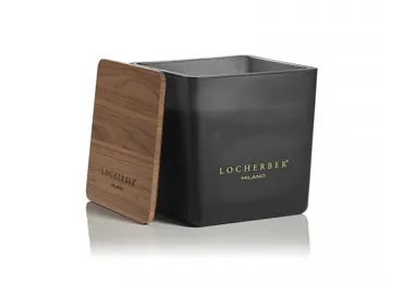 Vonná svíčka v černém skle s dřevěným víčkem s vůní HEJAZ INCENSE - 210 g