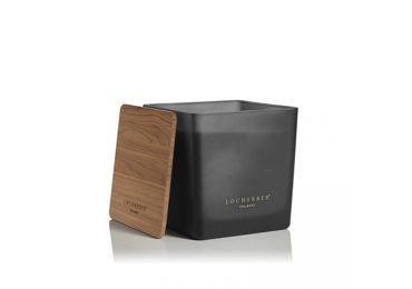 Vonná svíčka v černém skle s dřevěným víčkem s vůní MALABAR PEPPER - 1600 g