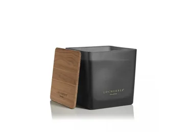 Vonná svíčka v černém skle s dřevěným víčkem s vůní MALABAR PEPPER - 1600 g