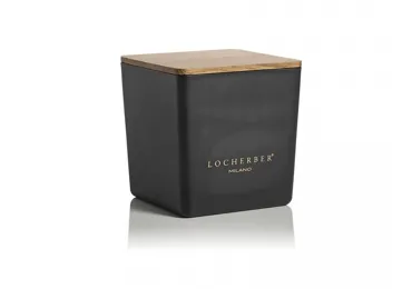 Vonná svíčka v černém skle s dřevěným víčkem s vůní MALABAR PEPPER - 210 g