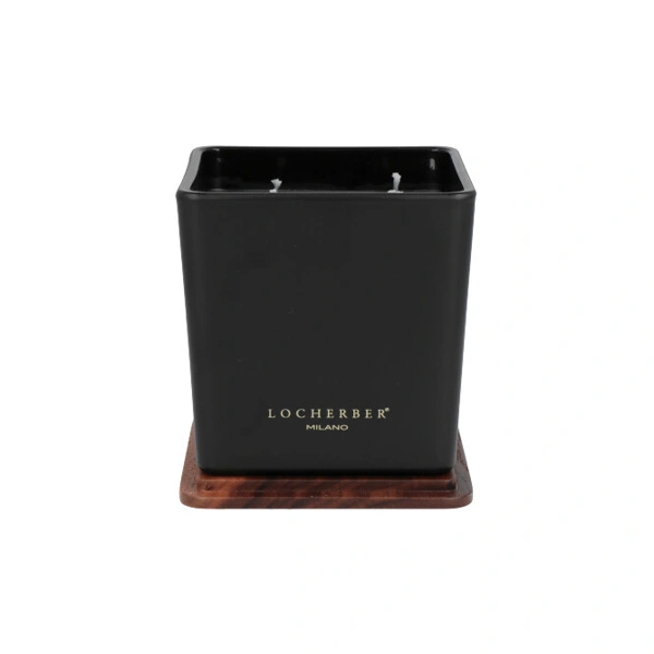 Vonná svíčka v modrém skle s dřevěným víčkem s vůní CAPRI AZUL - 500 g