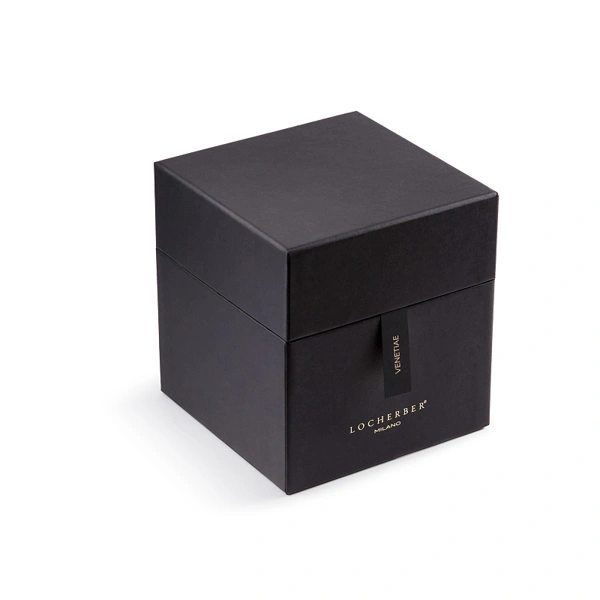 Vonná svíčka v modrém skle s dřevěným víčkem s vůní VENETIAE - 500 g