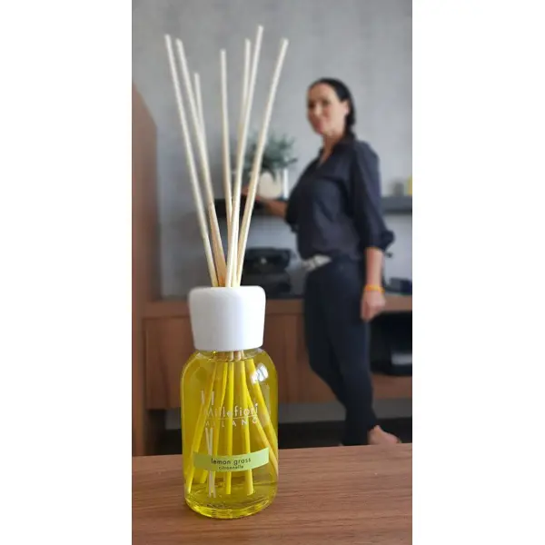 Vůně do bytu Natural - Lemon Grass, 250 ml, Difuzér a stébla