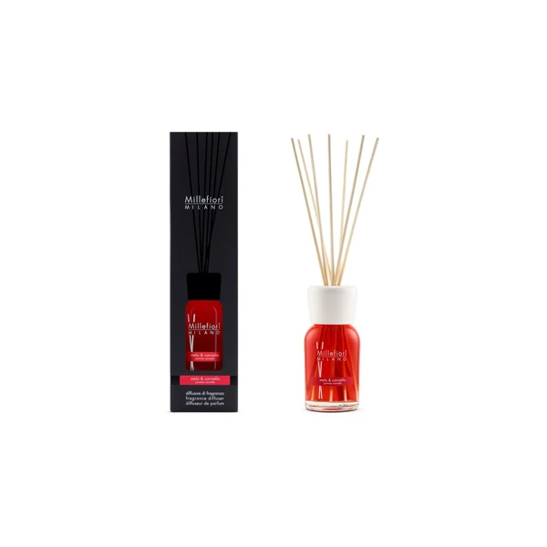 Vůně do bytu Natural - Mela & Cannella, 100 ml, Difuzér a stébla