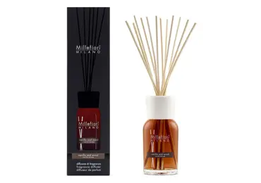 Vůně do bytu Natural - Vanilla & Wood, 500 ml, Difuzér a stébla