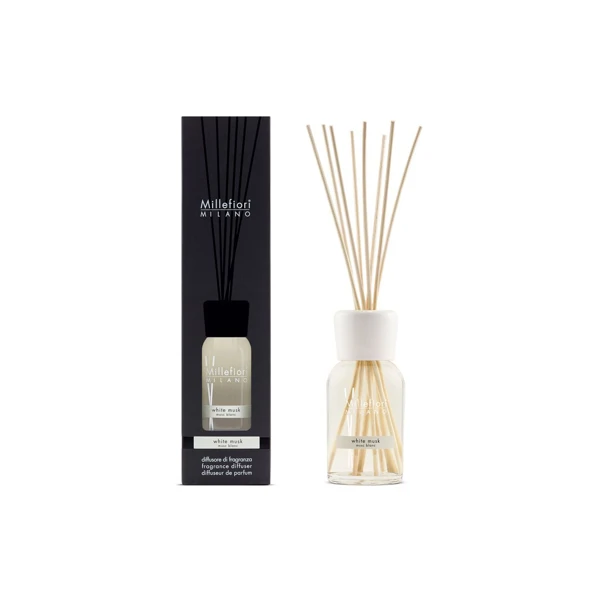 Vůně do bytu Natural - White Musk, 250 ml, Difuzér a stébla