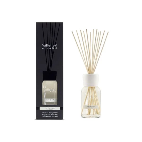 Vůně do bytu Natural - White Musk, 500 ml, Difuzér a stébla