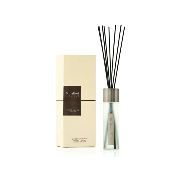 Vůně do bytu Selected - Smoked Bamboo, 350 ml, Difuzér a stébla