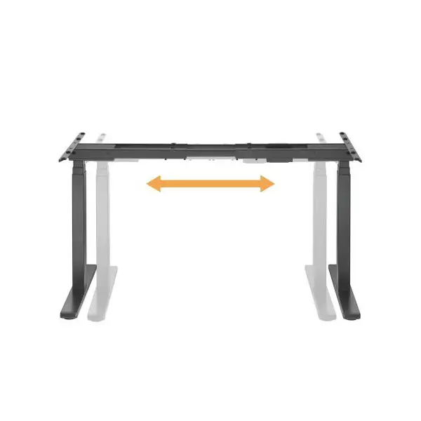 Výškově stavitelná stolová podnož Brateck M08-23DE 2 motory rozsah 620-1280 mm nosnost 100 kg