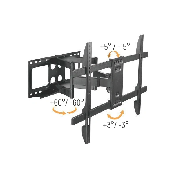 Výsuvný držák Brateck LPA69-466 pro TV 37"-80" 60kg polohovatelný nástěnný Heavy Duty