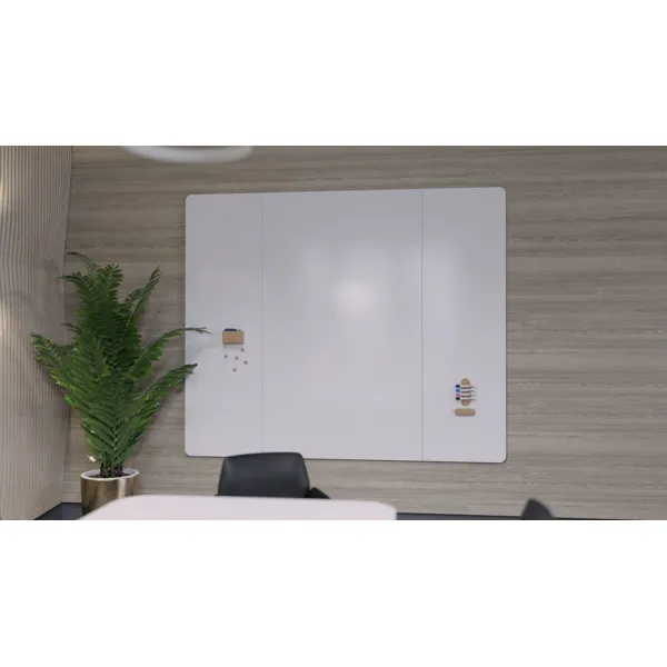 WALL-UP 200x59.5 cm, keramická bezrámová tabule, zaoblené rohy vpravo