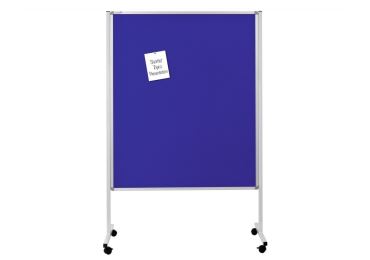XL Mobilní tabule / nástěnka 2 v 1, 120x150 cm, MULTIBOARD, modrý