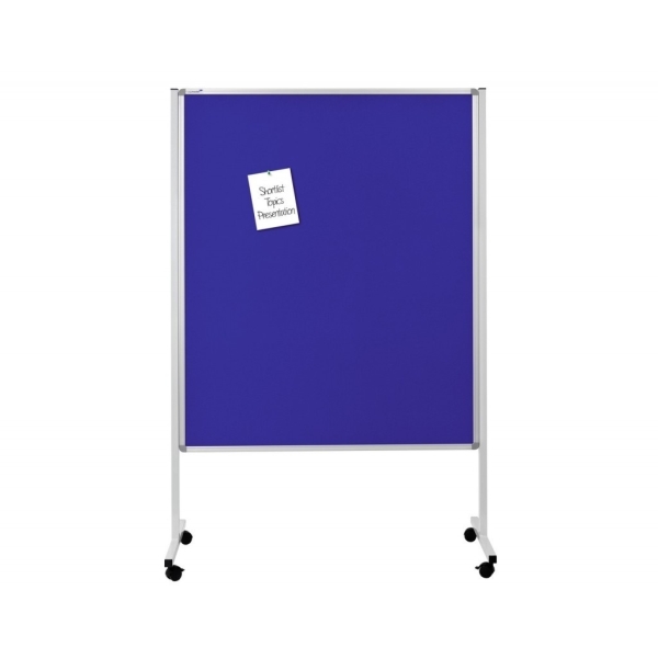 XL Mobilní tabule / nástěnka 2 v 1, 120x150 cm, MULTIBOARD, modrý