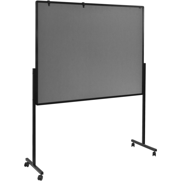 XL Mobilní tabule / nástěnka 2 v 1, 120x150 cm, MULTIBOARD, šedý