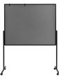 XL Mobilní tabule / nástěnka 2 v 1, 120x150 cm, MULTIBOARD, šedý