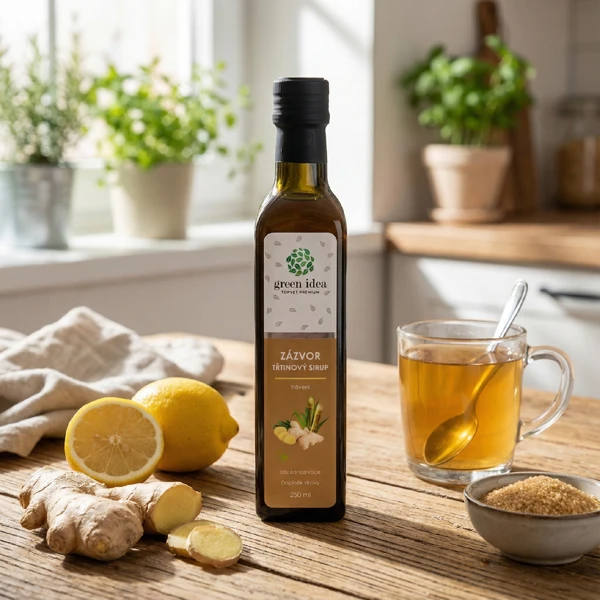 Zázvor sirup - třtinový 250 ml