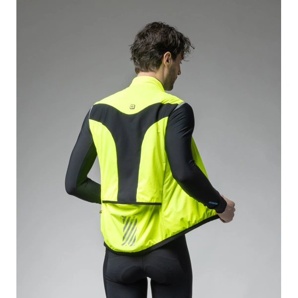 Zimní cyklistická vesta ALÉ pánská KLIMATIK  K-SMART VEST - Velikost 3XL