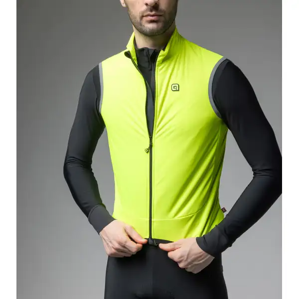 Zimní cyklistická vesta ALÉ pánská KLIMATIK  K-SMART VEST - Velikost 3XL