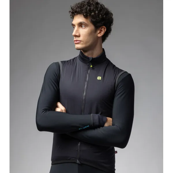 Zimní cyklistická vesta ALÉ pánská KLIMATIK K-SMART VEST - Velikost XS