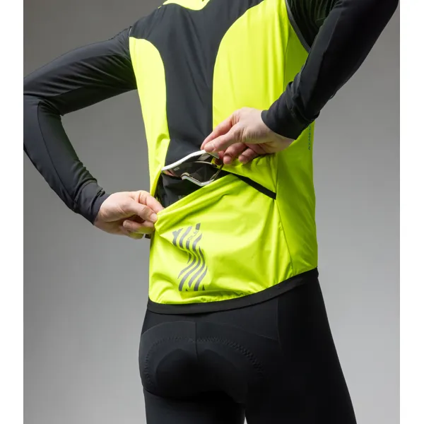 Zimní cyklistická vesta ALÉ pánská KLIMATIK  K-SMART VEST - Velikost XXL